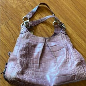 AUTHENTIC Coach purple leather coach bag
